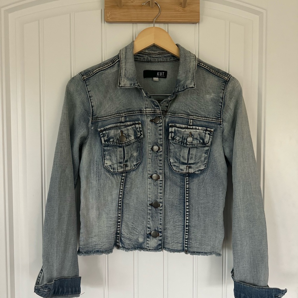 Kut from the Kloth Light Wash Denim Jacket